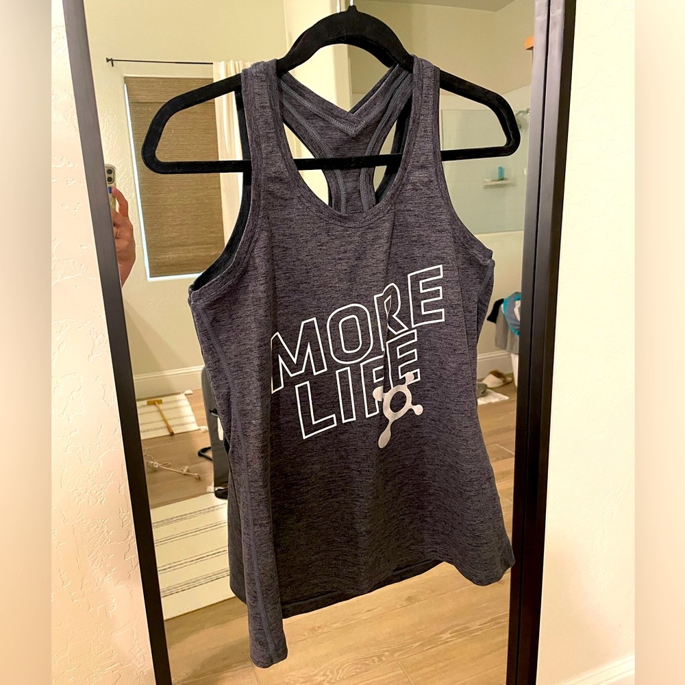 Orange Theory gray tank top